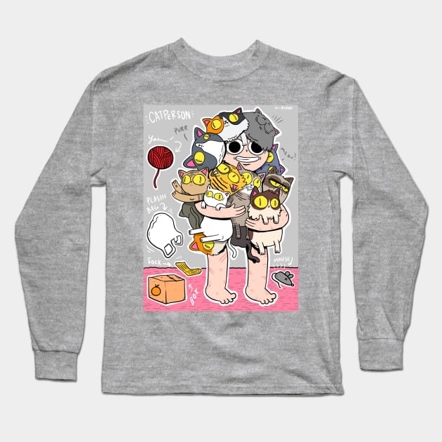 Cat Papa Long Sleeve T-Shirt by Talonardietalon